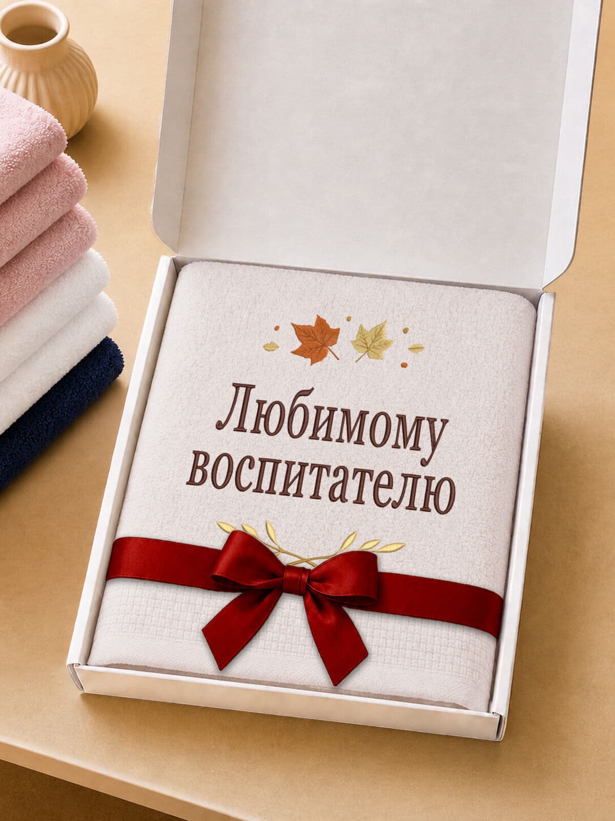 Подарок воспитателю банное полотенце — фото 5
