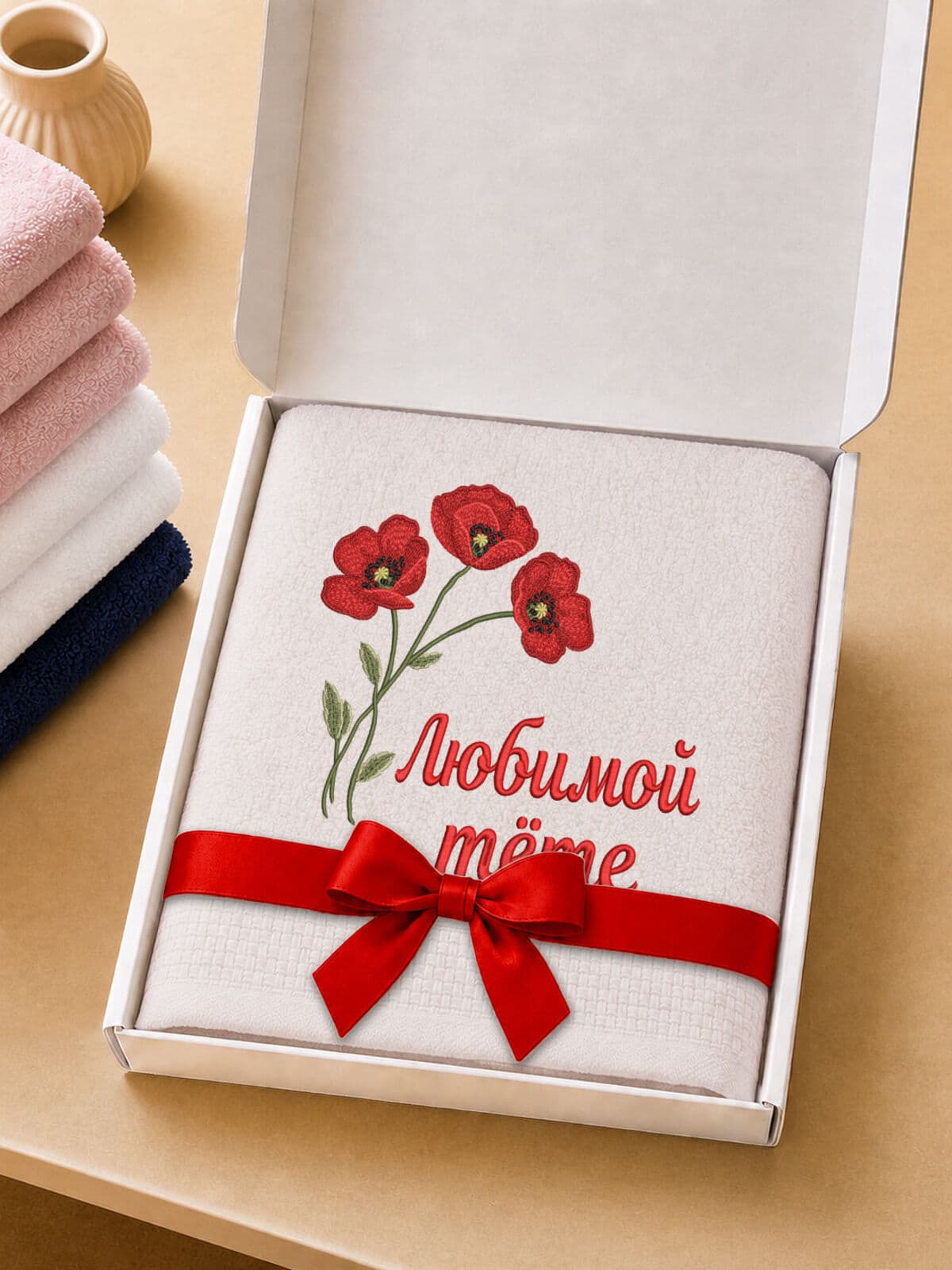 Подарок любимой тёте банное полотенце — фото 5