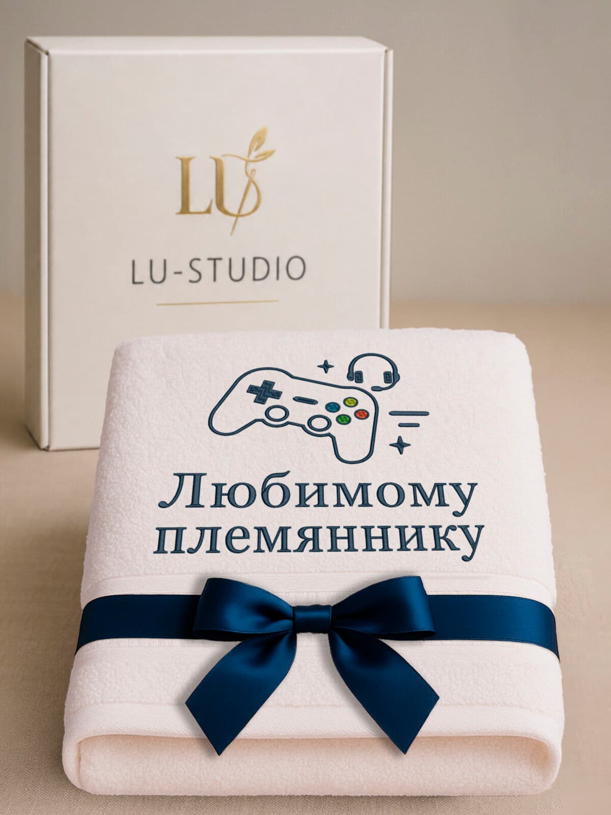 Подарок любимому племяннику банное полотенце
