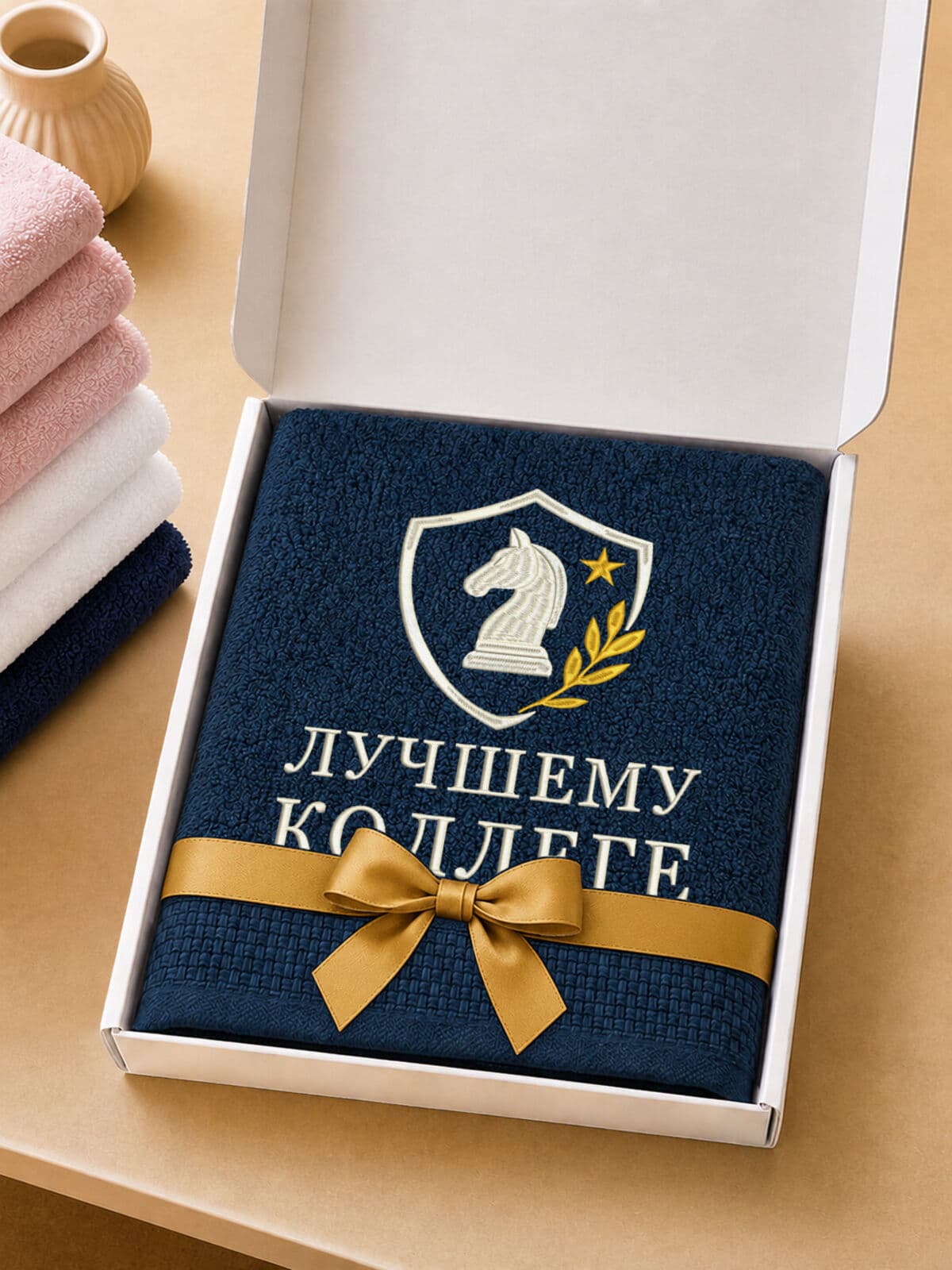 Подарок лучшему коллеге банное полотенце — фото 5