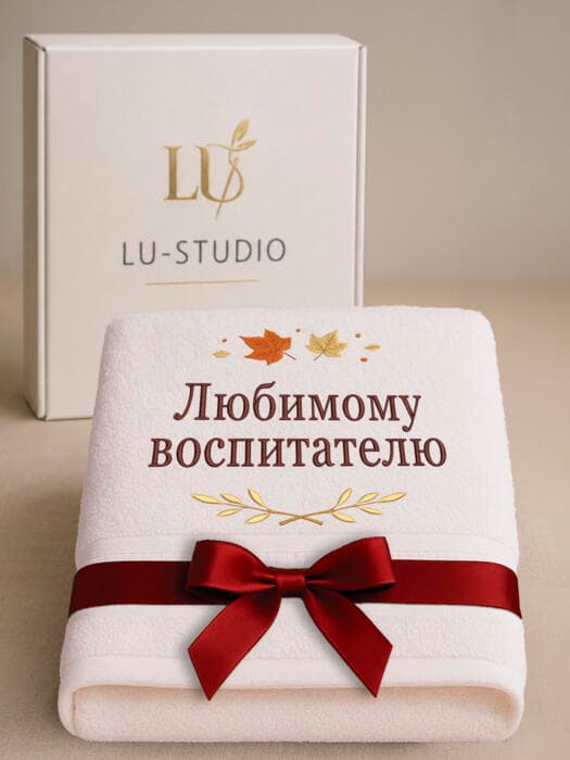 Подарок воспитателю банное полотенце